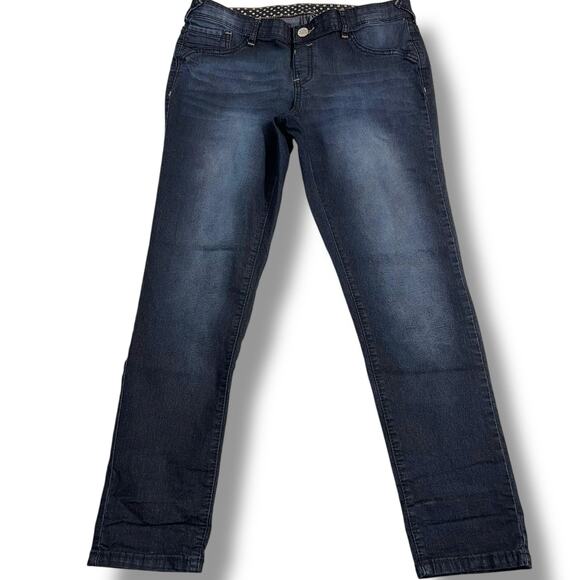 Rue21 Womens Jeggings Denim Blue Jeans Dark Wash Skinny Stretch 33 in Waist - Picture 1 of 8